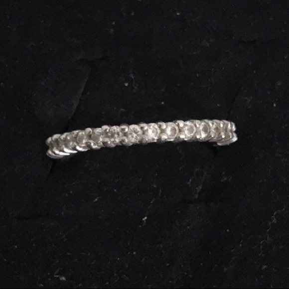 ETERNITY CZ DIAMOND BAND, Sz 8.5, Set of 3 Rings - Picture 7 of 8